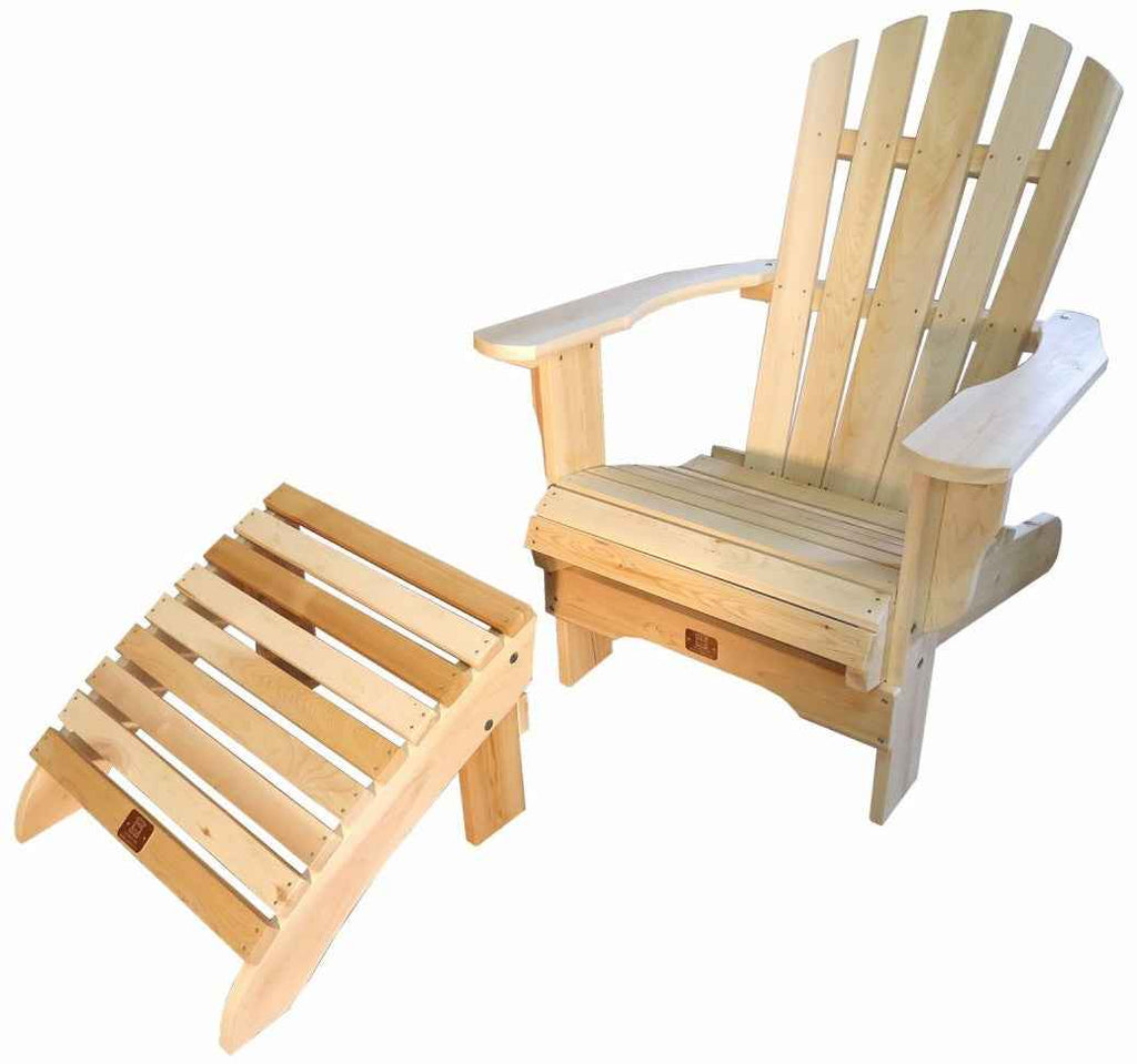 Fauteuil Adirondack avec son repose-pieds