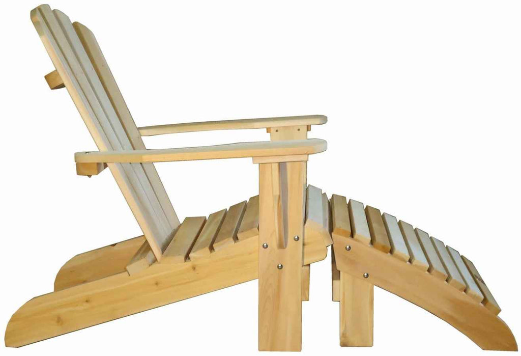 Fauteuil Adirondack avec son repose-pieds