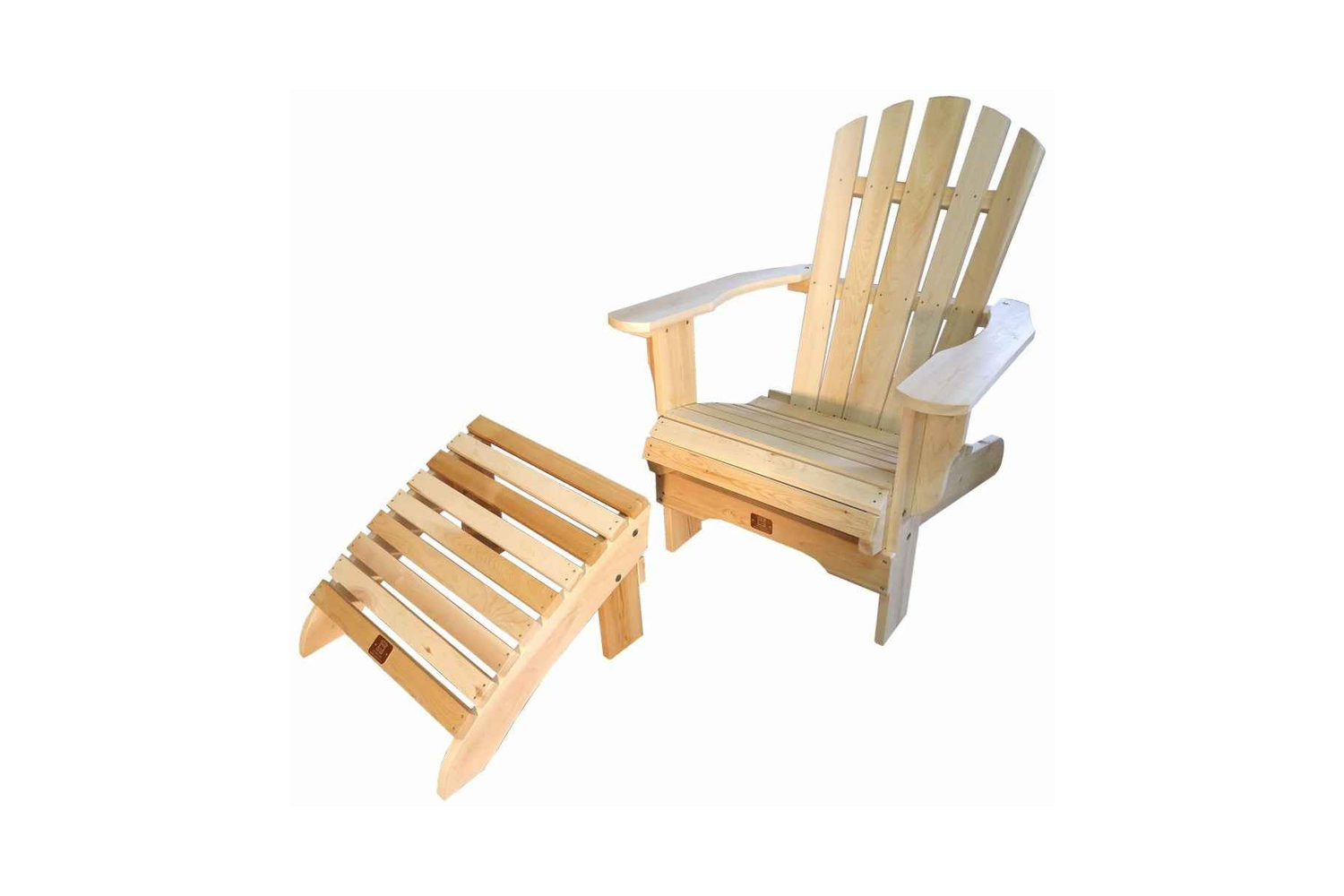 Fauteuil Adirondack avec son repose-pieds
