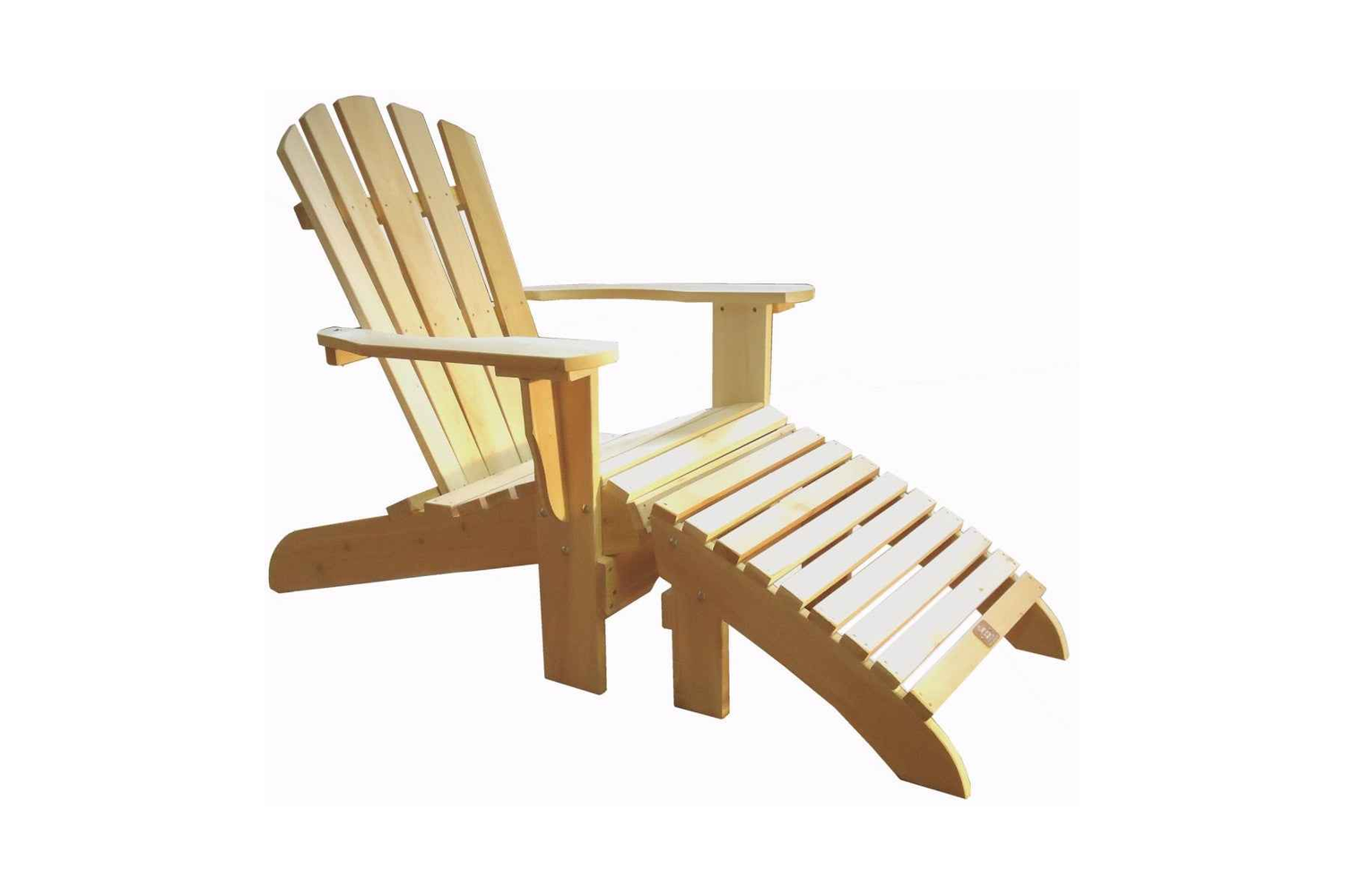 Fauteuil Adirondack avec son repose-pieds